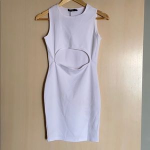 NEW White Bodycon Cut Out Dress